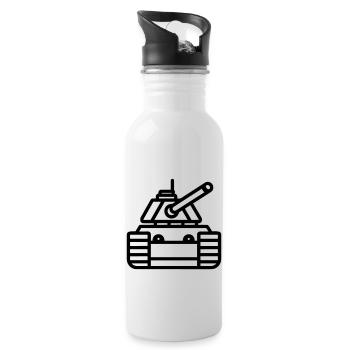 tank - Water bottle with straw - white - Right
