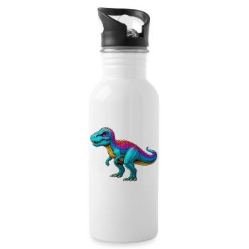 Dinosaur - Water bottle with straw - white - Right