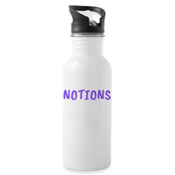 NOTIONS - Water bottle with straw - white - Right
