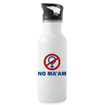 no ma'am - Gourde avec paille intégrée - blanc - Droite