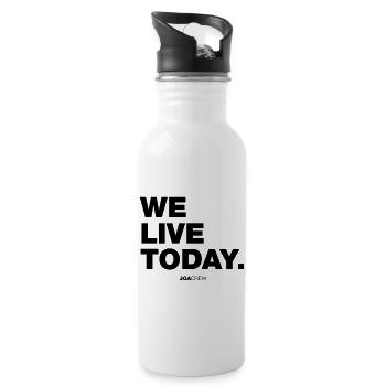 we live today (Bachelor Party) - Water bottle with straw - white - Right