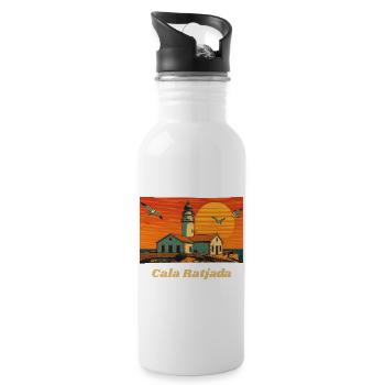 Cala Ratjada - Majorca - Water bottle with straw - white - Right