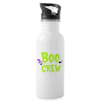 Boo Crew Halloween Geister Freunde - Trinkflasche mit integriertem Trinkhalm - Weiß - Rechts
