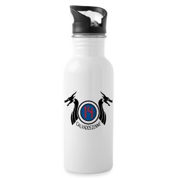 Calvadosienne 14 - Water bottle with straw - white - Right