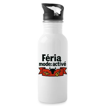 Féria-Modus: Aktiviert - Trinkflasche mit integriertem Trinkhalm - Weiß - Rechts