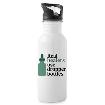 Homeopathy Real Healers Dropper Bottles Profession - Water bottle with straw - white - Right