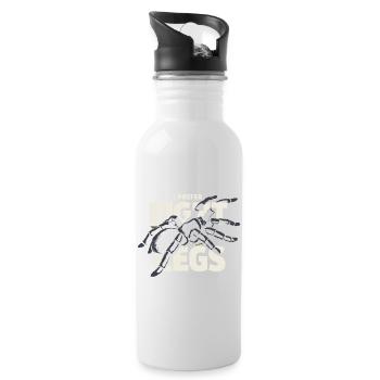 Tarantula Tarantula Holder Spider Owner - Water bottle with straw - white - Right