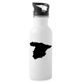 spanien_country - Water bottle with straw - white - Right