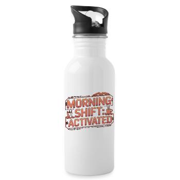Homeroom Teacher Morning Shift Activated Educator - Water bottle with straw - white - Right