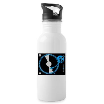 turntables - Water bottle with straw - white - Right