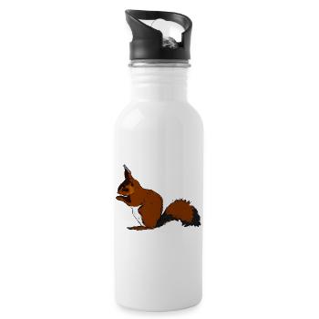 squirrel28 - Water bottle with straw - white - Right