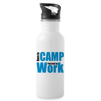camping - Water bottle with straw - white - Right