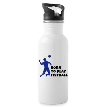 Fistball - Gourde avec paille intégrée - blanc - Droite