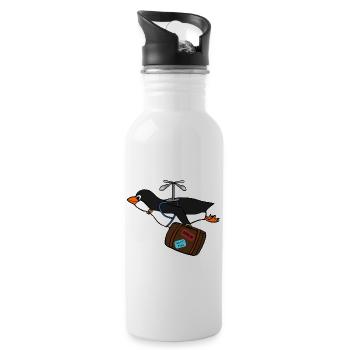 backpack suitcase backpack bag briefcase91 - Water bottle with straw - white - Right