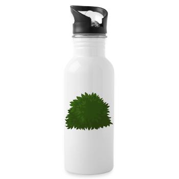strauecher buesche shrubbery garten garden plants5 - Trinkflasche mit integriertem Trinkhalm - Weiß - Rechts