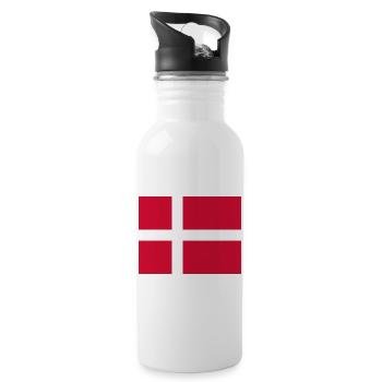 Denmark - Water bottle with straw - white - Right