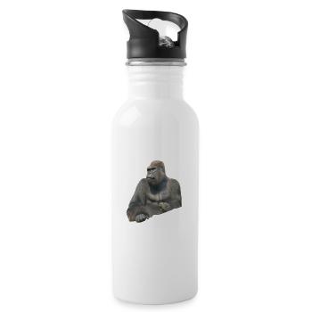 Gorilla - Water bottle with straw - white - Right