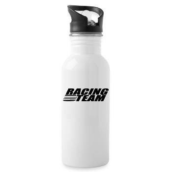 Racing Team - Water bottle with straw - white - Right