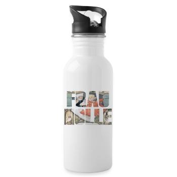 frau holle - Trinkflasche mit integriertem Trinkhalm - Weiß - Rechts