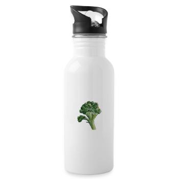 brocoli - Gourde avec paille intégrée - blanc - Droite