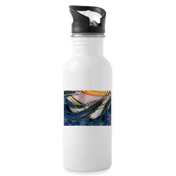 image - Water bottle with straw - white - Right