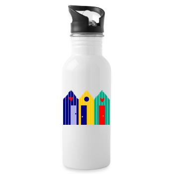 HOLIDAY. LONG LIVE THE HOLIDAYS. HOLIDAY. BEACH. SEA - Water bottle with straw - white - Right
