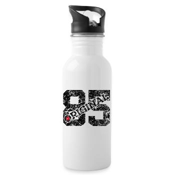 41. GEBURTSTAG 41 JAHRE ORIGINAL 1985 - Trinkflasche mit integriertem Trinkhalm - Weiß - Rechts