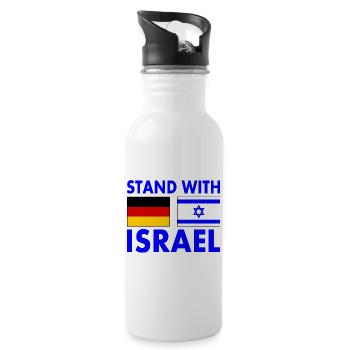 Israel - Water bottle with straw - white - Right