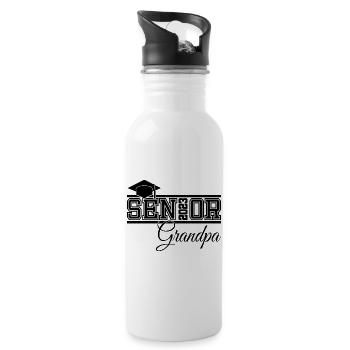 Senior 2023 Opa stolzer Opa von Absolventen - Trinkflasche mit integriertem Trinkhalm - Weiß - Rechts