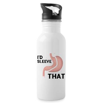 Gastric Bypass and Gastric Bypass Operation Design - Water bottle with straw - white - Right