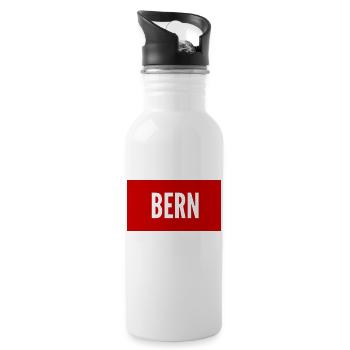 Bern - Trinkflasche mit integriertem Trinkhalm - Weiß - Rechts