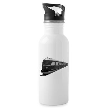 Triebzug SVT 137 Reichsbahn Triebwagen Hamburg - Trinkflasche mit integriertem Trinkhalm - Weiß - Rechts