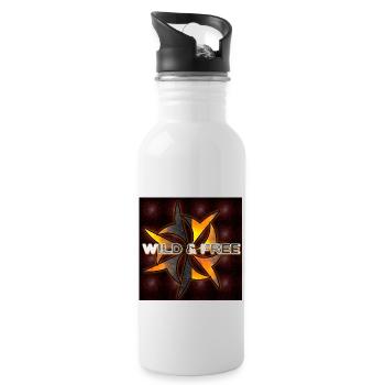 Wild & Free - Club WoW - Water bottle with straw - white - Right