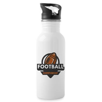 Ballsport - Trinkflasche mit integriertem Trinkhalm - Weiß - Rechts