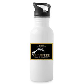 Emily In Paris Champere - Water bottle with straw - white - Right