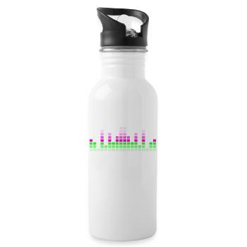 Acid house music - Water bottle with straw - white - Right
