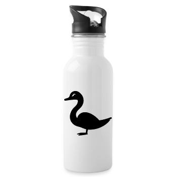 duck - Water bottle with straw - white - Right