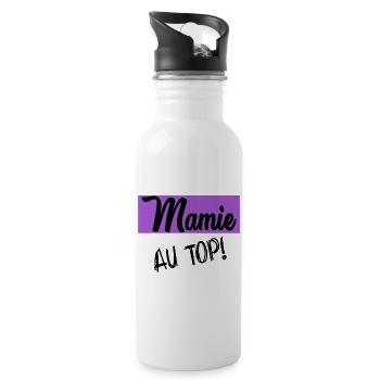 OMA. OMA. MUTTERTAG - Trinkflasche mit integriertem Trinkhalm - Weiß - Rechts