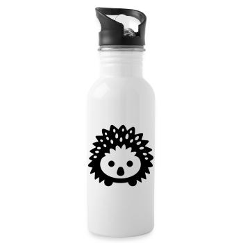 Igel - Trinkflasche mit integriertem Trinkhalm - Weiß - Rechts