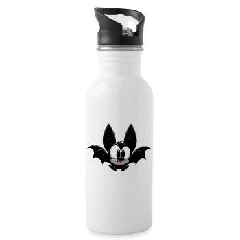 Bat - Water bottle with straw - white - Right
