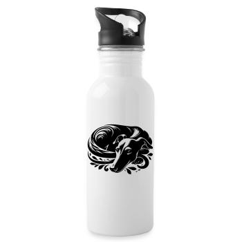 Galgo - Trinkflasche mit integriertem Trinkhalm - Weiß - Rechts