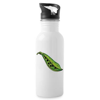 Pea skulls - Water bottle with straw - white - Right
