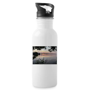 buzzer - Water bottle with straw - white - Right