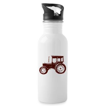 Tractor Builder - Water bottle with straw - white - Right