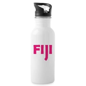 Fiji - Fiji - Islands - Pacific - South Seas - Water bottle with straw - white - Right
