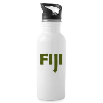 Fiji - Fiji - Islands - Pacific - South Seas - Water bottle with straw - white - Right