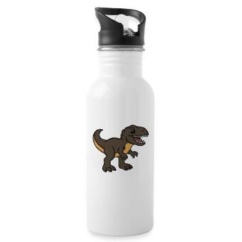 Dinosaur - Water bottle with straw - white - Right