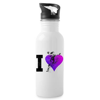 Simple handball idea for handball for women - Water bottle with straw - white - Right