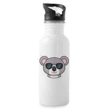 Koala Kawaii Sunglasses - Water bottle with straw - white - Right