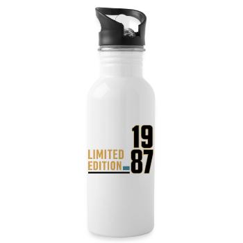 41st Birthday Vintage 1985 Limited - Water bottle with straw - white - Right